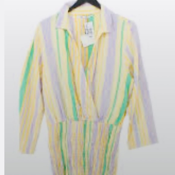 Brand New Zara The Valerie Striped Mini Dress - Picture 12 of 12